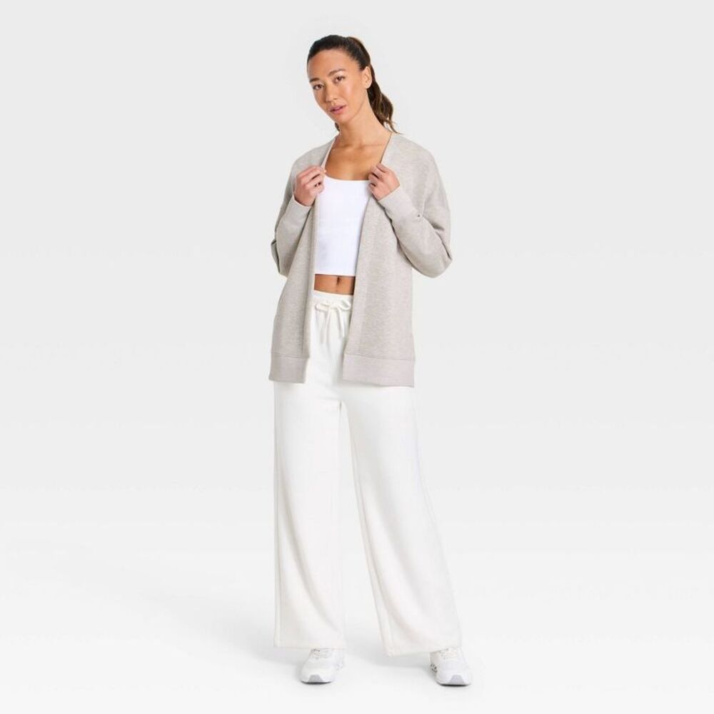 Women's Airy Sleek Cardigan - All In Motion Taupe Heather XL - Picture 3 of 5